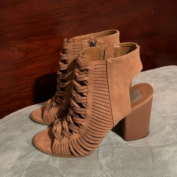 Dolce Vita Tan Open Toe Amina Block Heel Sandals size 9 - Picture 4 of 8